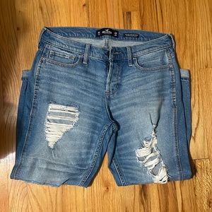 Low rise boyfriend jeans